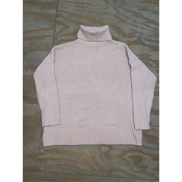 Anthology Knit Pale Pink Acrylic Blend Turtleneck Sweater Sz 16/18 (XL), MP $129 - Picture 2 of 8